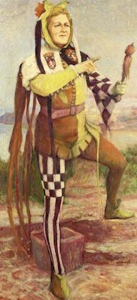 Feste the Clown painting
