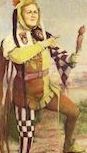 Peter Upcher as Feste the Clown, 1951 Feste the Clown painting