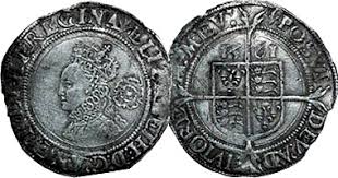 Coin with Queen Elizabeth's face'