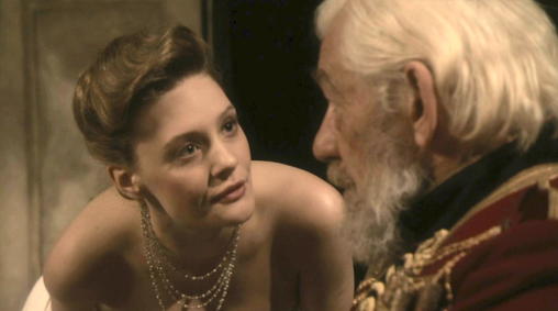 Romola Garai as Cordelia, Ian McKellen as Lear