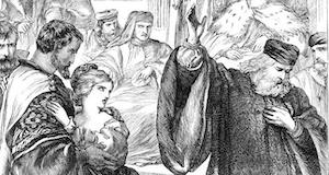 Desdemona saying 'you are the lord of duty; I am hitherto your daughter: but here's my husband'