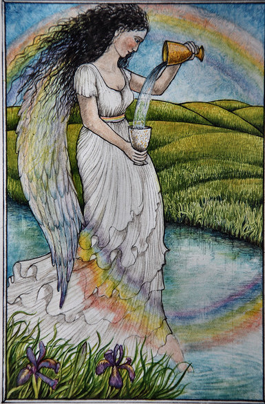 Painting of Iris by Tricia Newell