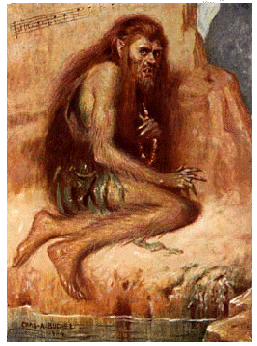 Caliban crouching
