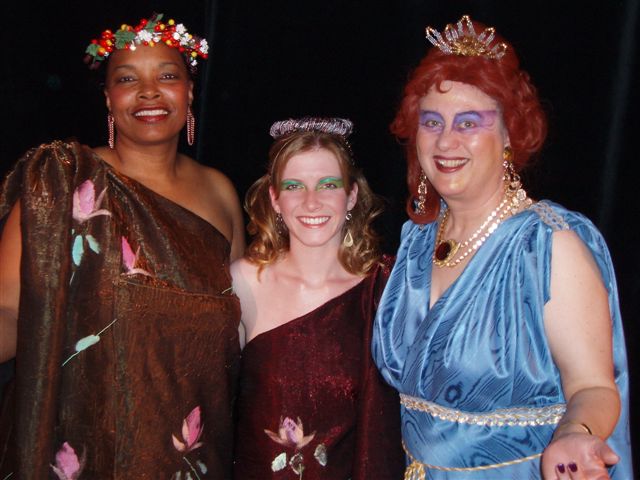 Three goddesses at the Patio Playhouse