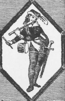 man playing pipe and tabor