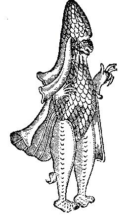 Sixteenth-century image of a 'Seabishop', a man-fish.